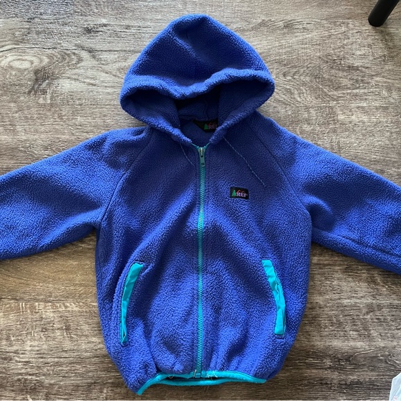 REI Other - Vintage 1980 REI fleece hooded jacket toddler 4T
